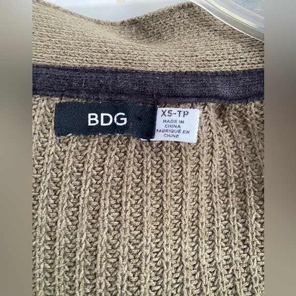BDG green knit oversized cardigan - Picture 2 of 5
